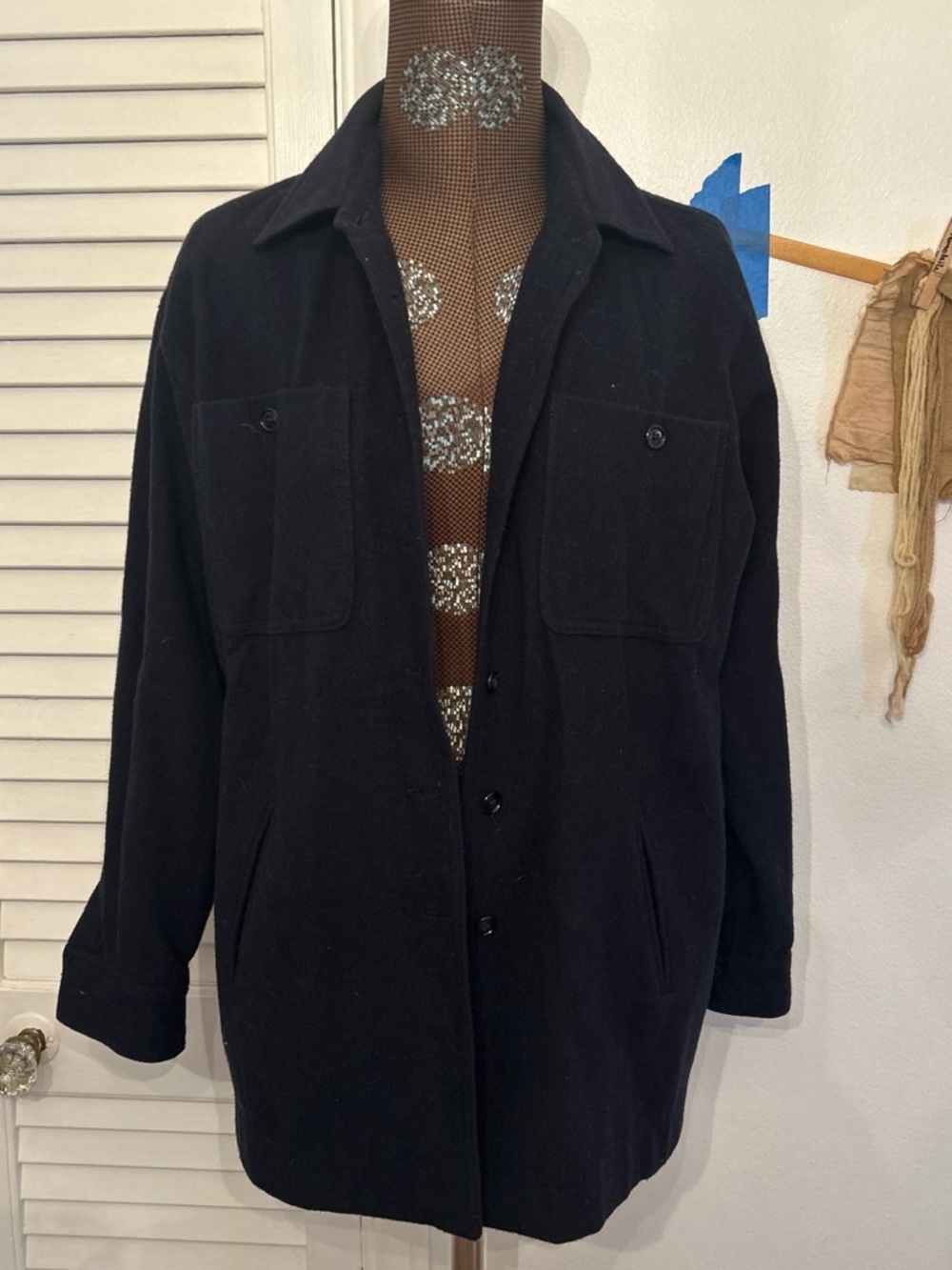 Vintage Lizsport wool shirt jacket
